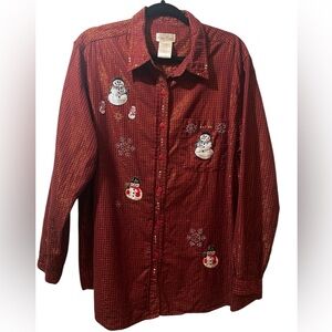 Women’s Vintage Bobbie Brooks Christmas shirt.  18-20W